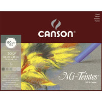 Canson Mi-Teintes lepený blok na pastel 160 g/m² 30 listov 32 x 41 cm Grey