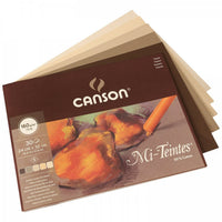 Canson Mi-Teintes lepený blok na pastel 160 g/m² 30 listov Earth - 32 x 41 cm