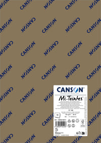Papier na pastel Canson Mi-Teintes A3 160 g - 10 hárkov – Gaštanová hnedá 188