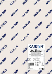 Papier na pastel Canson Mi-Teintes A3 160 g - 10 hárkov – Oblaková biela 180