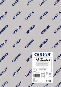 Papier na pastel Canson Mi-Teintes A3 160 g - 10 hárkov – Mesačná sivá 186