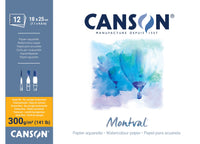 CANSON Montval akvarelový blok CP 300 g/m² - 12 listov, 18 x 25 cm