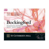 CANSON St Cuthberts Bockingford akvarelový blok hladký (HP) biely 300 g/m² 12 listov