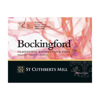 CANSON St Cuthberts Bockingford akvarelový blok hladký (HP) biely 300 g/m² 12 listov