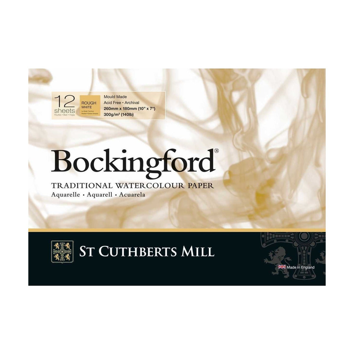 CANSON St Cuthberts Bockingford akvarelový blok Rough 300 g/m² - 12 listov, rôzne formáty