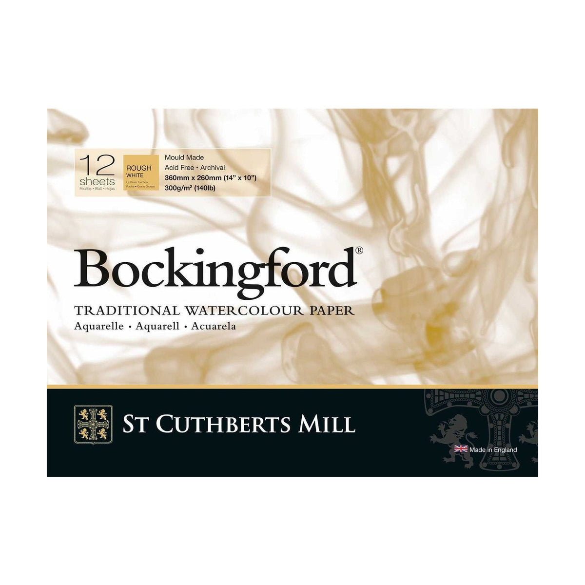 CANSON St Cuthberts Bockingford akvarelový blok Rough 300 g/m² - 12 listov, rôzne formáty