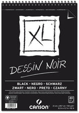 CANSON Canson XL Dessin Black skicár 150 g/m² 40L A3 so špirálovou väzbou