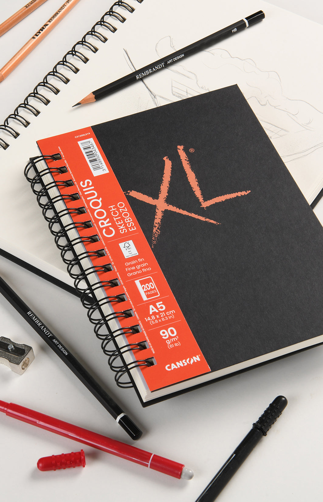 Canson XL Sketch skicovací blok 90 g/m² - 200 listov, A5