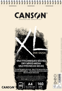 Canson XL Touch pastelový blok Natural 160 g/m² 40L A4 špirálová väzba
