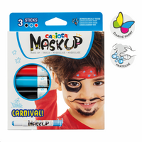 Carioca farby na tvár v tyčinke 3 ks – Karneval