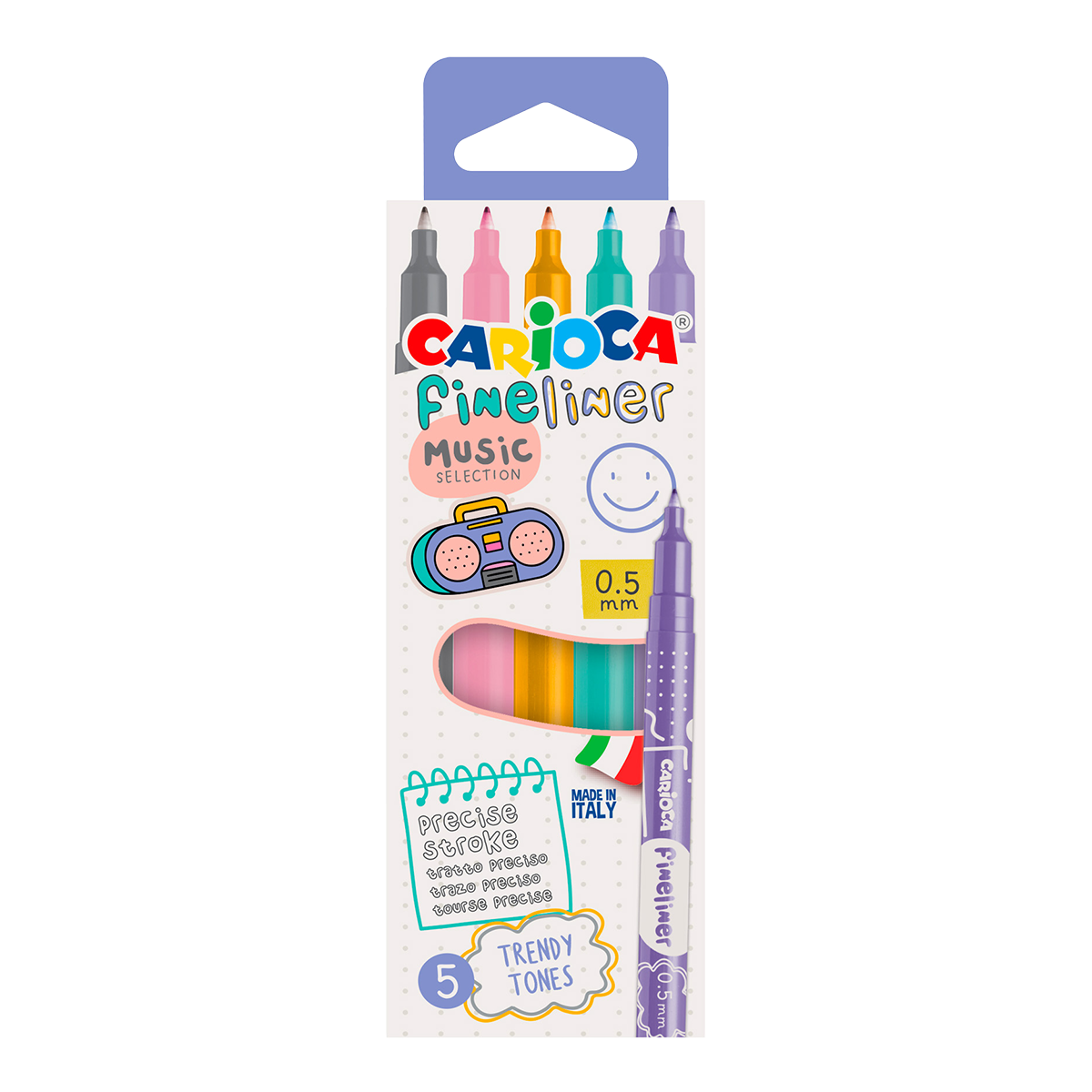 Carioca Fineliner 0,5 mm, mix farieb