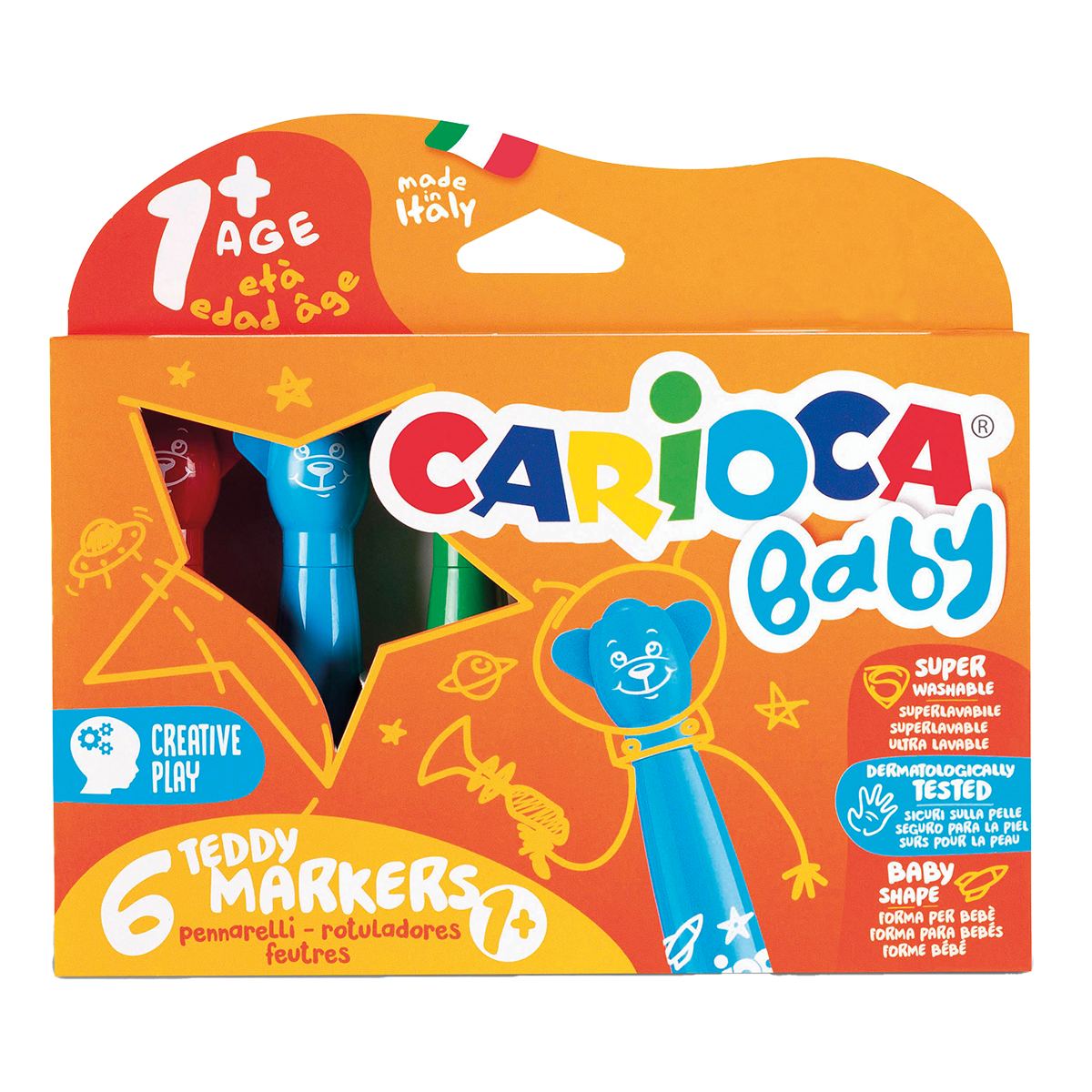 Carioca fixky Baby okrúhly hrot, mix farieb
