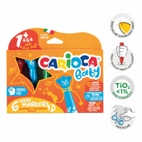 Carioca fixky Baby okrúhly hrot, mix farieb