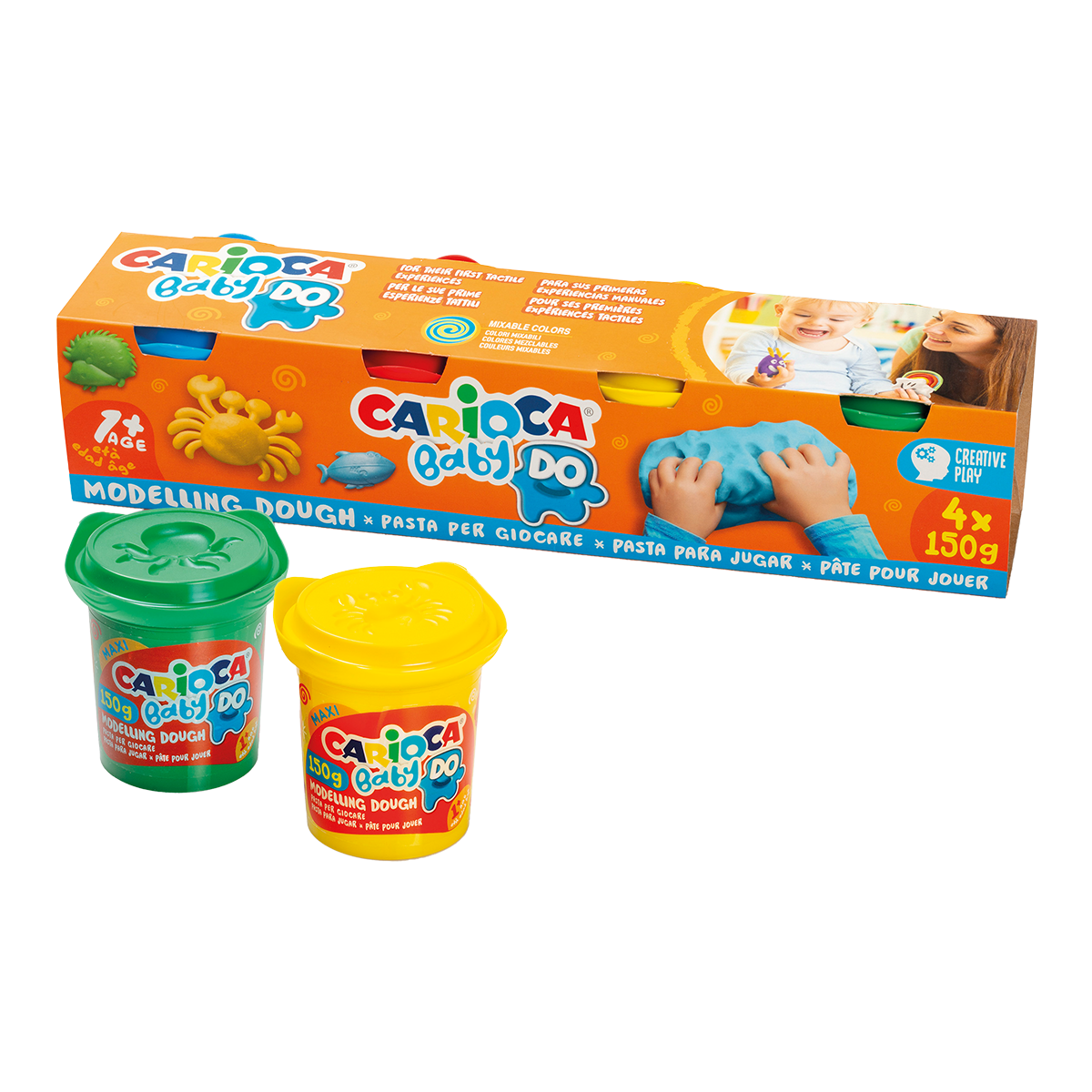 Carioca modelovacia hmota Baby Do 1+, 150 g, mix farieb