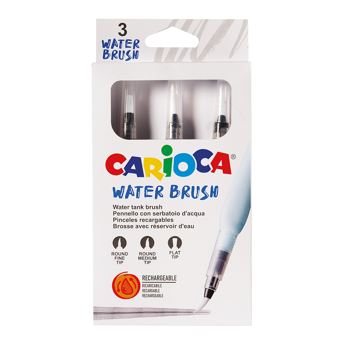 Carioca súprava vodných štetcov, 3 ks