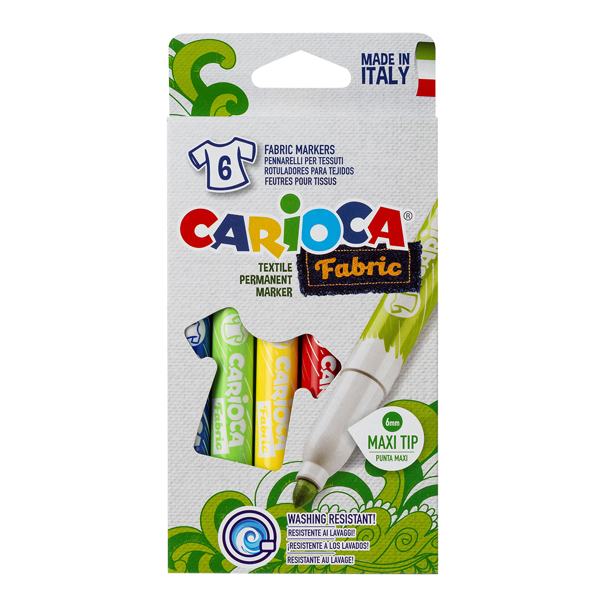 Carioca textilné fixky, maxi hrot, mix farieb