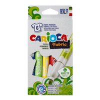 Carioca textilné fixky, maxi hrot, mix farieb