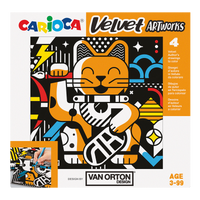 Carioca zamatové maľovanky 4 ks – VAN ORTON Art