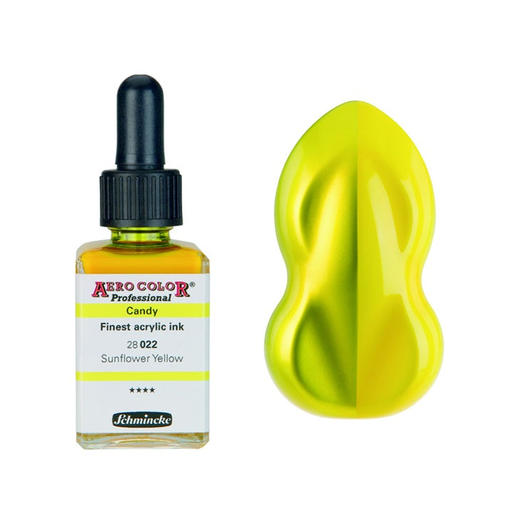 Akrylový atrament Schmincke AERO COLOR Professional Candy 28 ml – 022 slnečnicovožltá