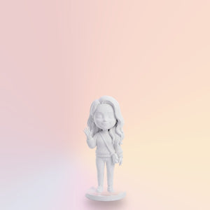 Biela 3D figúrka 14 cm