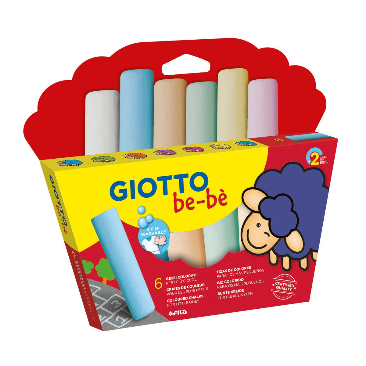 Chodníkové kriedy GIOTTO Be-Be 6 ks