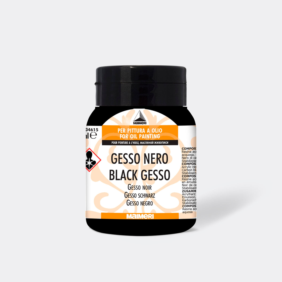 Čierny akrylový šeps MAIMERI 500 ml