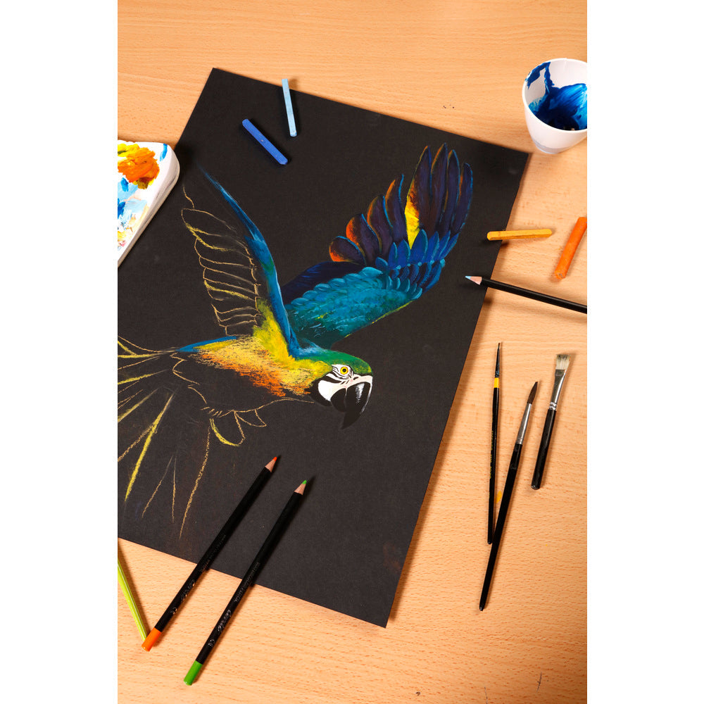 Clairefontaine Paint'On Mix Media blok 250 g 20L lepený Black