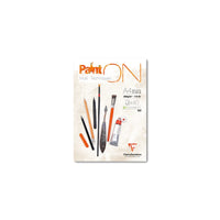 Clairefontaine Paint'On Mix Media blok 250 g 40L lepený Extra White