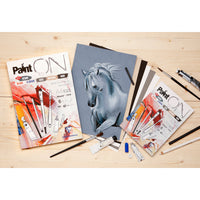 Clairefontaine Paint'On Mix Media blok č. 6 250 g 24L lepený rôzne farby
