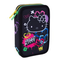 Colorino dvojposchodový plný peračník Jumper 2 Hello Kitty – Hello Kitty neónová čierna