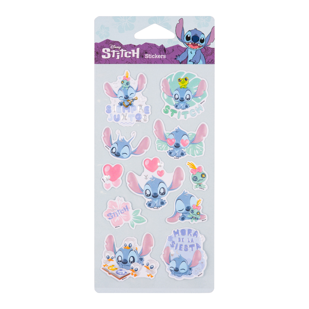 Colorino Pop-Up samolepky Stitch Pastel 1, mix motívov