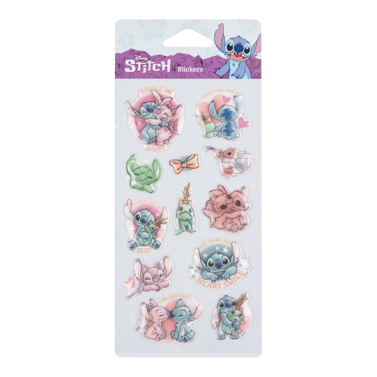 Colorino Pop-Up samolepky Stitch Pastel 3, mix motívov