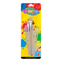 Colorino súprava štetcov - ploché a okrúhle, 8 ks
