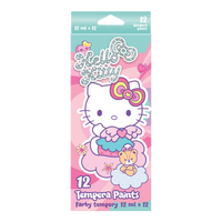 Colorino temperové farby Hello Kitty v tube, 12 farieb