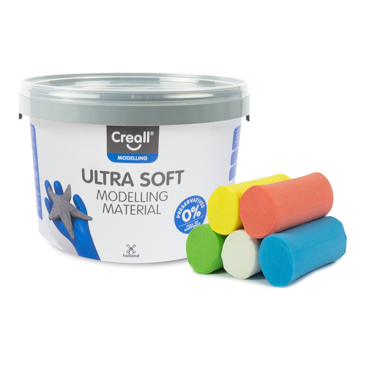 Creall modelovacia hmota Ultra soft, 5 g, téglik, mix farieb
