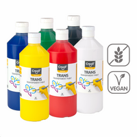 Creall súprava transparentných farieb Trans, 6 × 500 ml