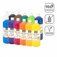 Creall temperové farby, 1 000 ml, mix farieb – 12 ×