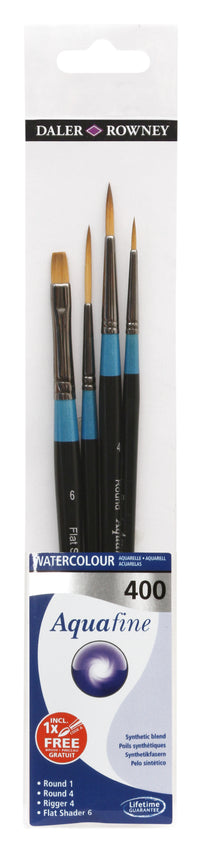 DALER ROWNEY Aquafine 400 sada štetcov na akvarel - 4 ks