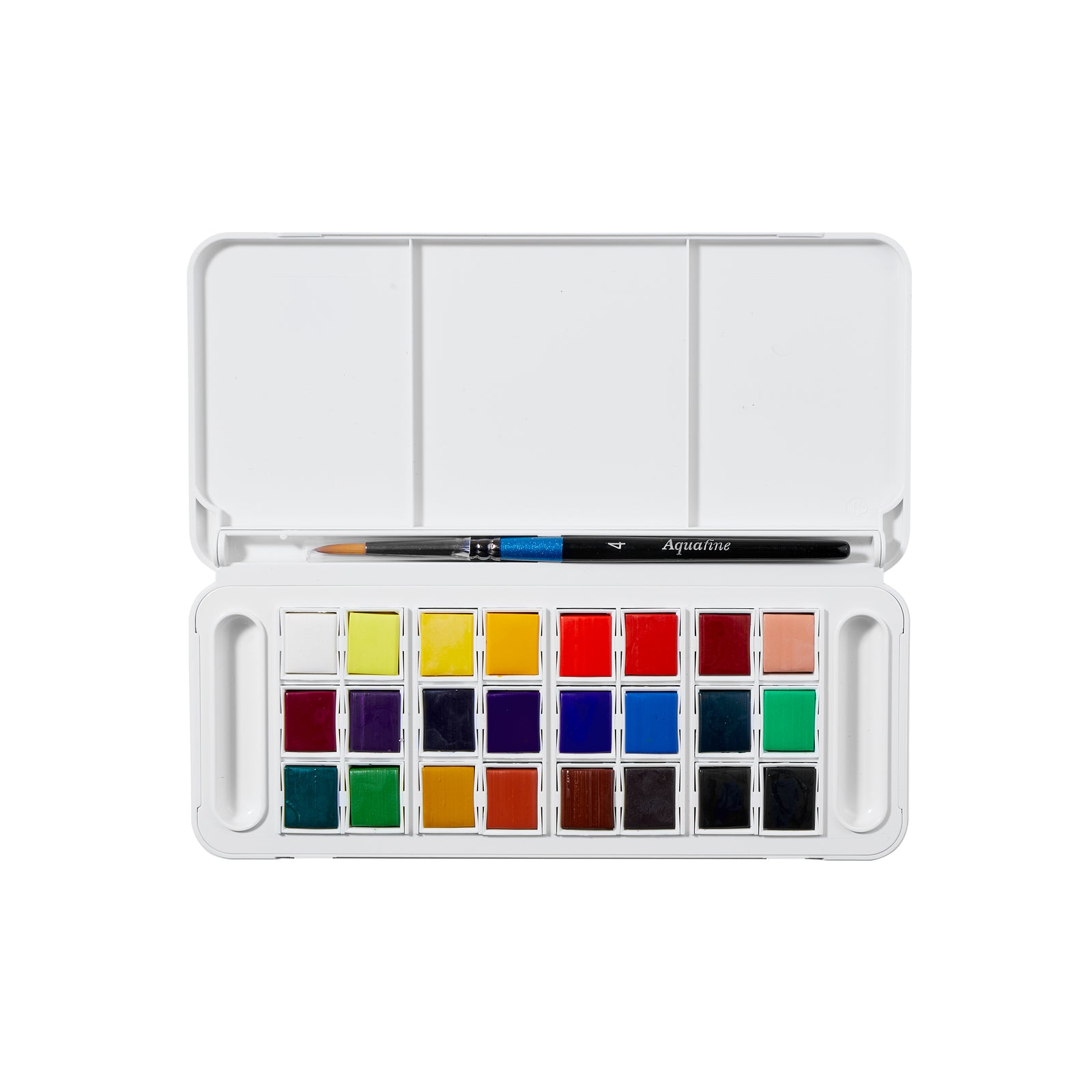 DALER ROWNEY Aquafine akvarelová cestovná sada 24 polpanvičiek so štetcom