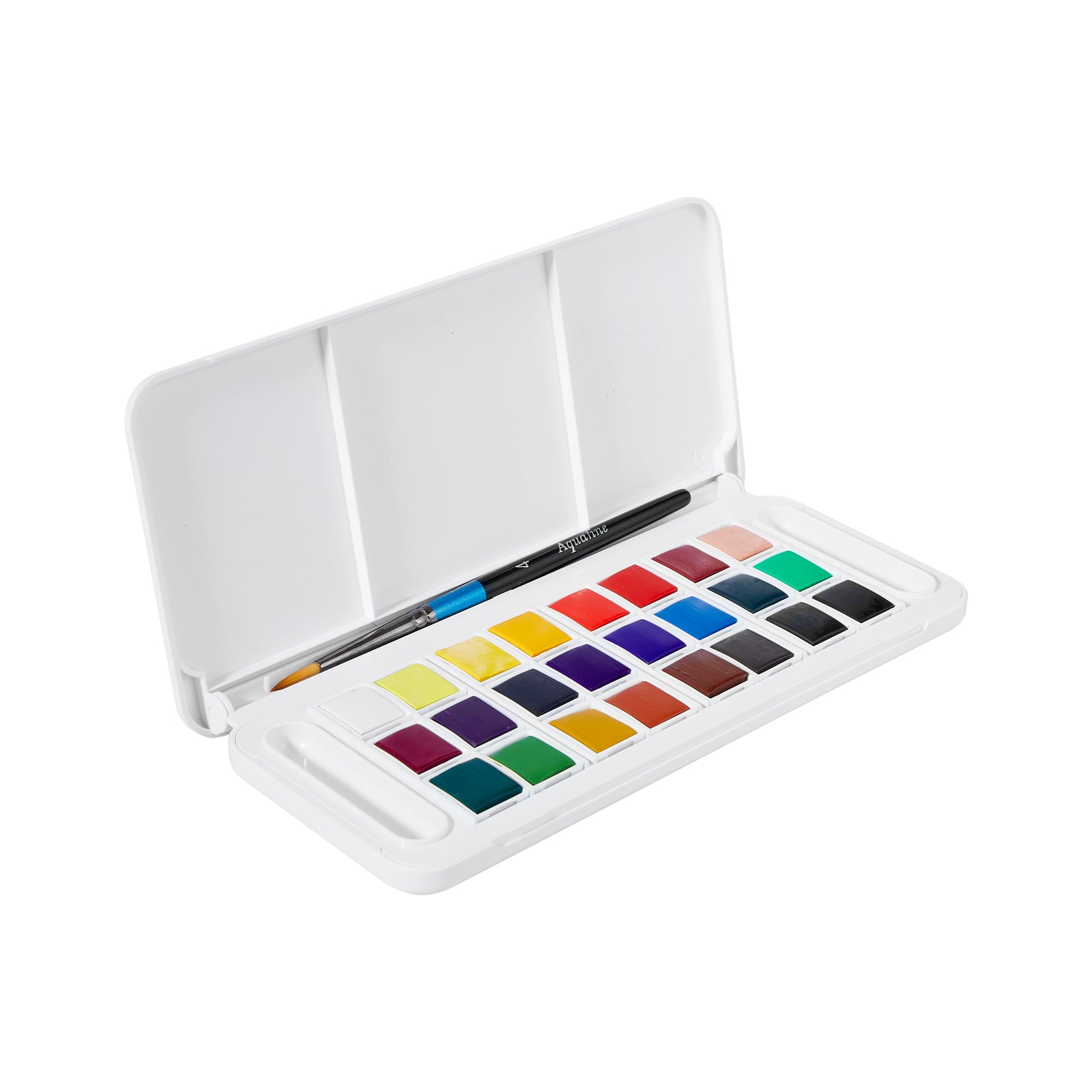 DALER ROWNEY Aquafine akvarelová cestovná sada 24 polpanvičiek so štetcom