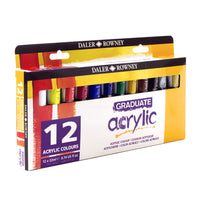 DALER ROWNEY Graduate sada akrylových farieb 12 x 22 ml