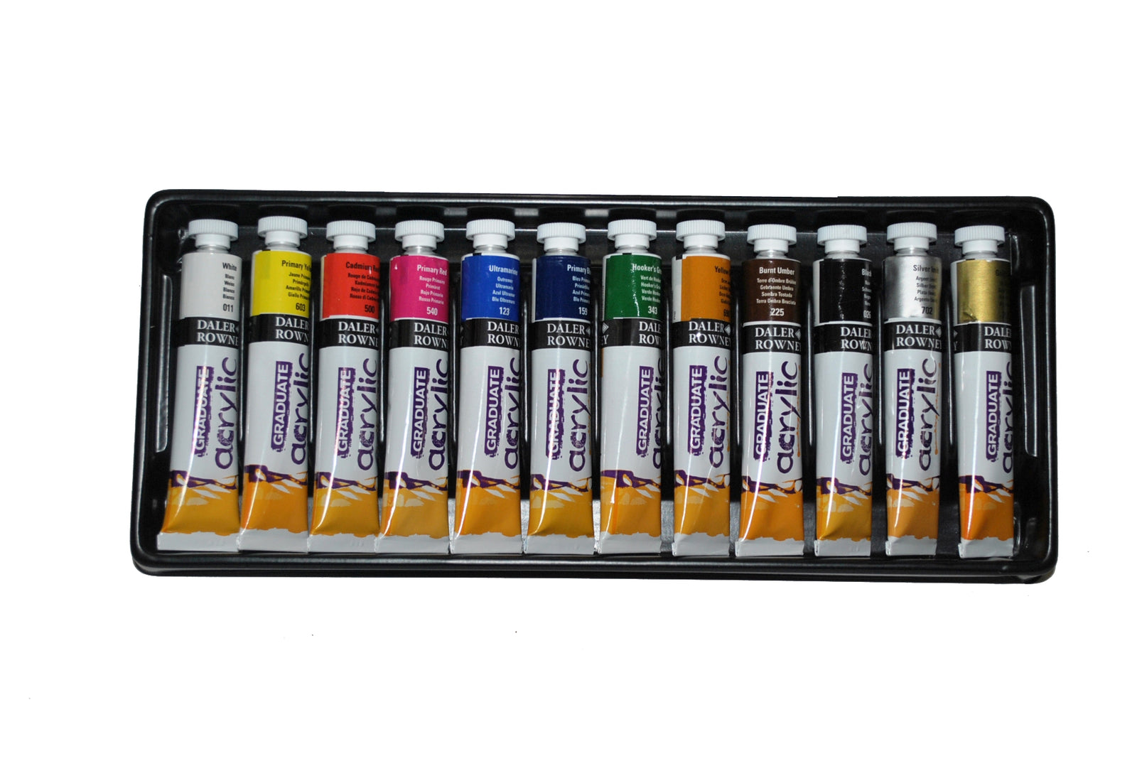 DALER ROWNEY Graduate sada akrylových farieb 12 x 22 ml