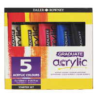 DALER ROWNEY Graduate sada akrylových farieb 5 x 120 ml