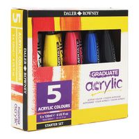DALER ROWNEY Graduate sada akrylových farieb 5 x 120 ml