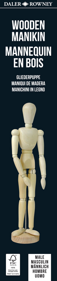 Drevený manekín chlapec DALER ROWNEY 30 cm