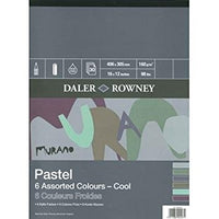 Pastelový papier DALER ROWNEY Murano Cool 40,6 x 30,5 cm, 160 g - 30 listov
