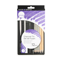 DALER ROWNEY D&R Simply sada ceruziek a uhlíkov 12 ks