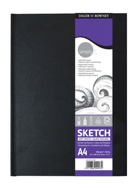 Skicár DALER ROWNEY Simply extra biely 100 g A4 54L knižná väzba