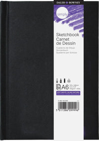 Skicár DALER ROWNEY Simply extra biely 100 g/m² 54L A6 knižná väzba