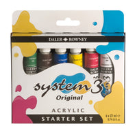 DALER ROWNEY System3 sada akrylových farieb 6 x 22 ml